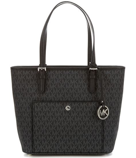 black jet set michael kors tote|Michael Kors jet set large.